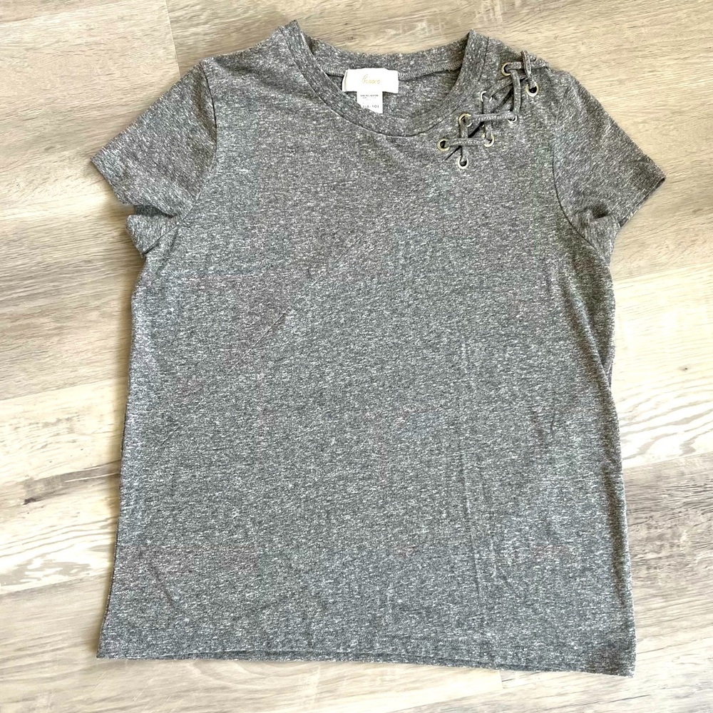 Braeve lace up detail t-shirt